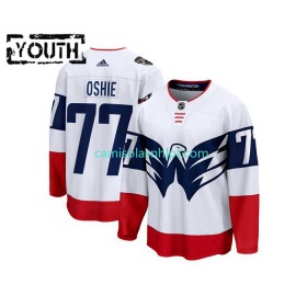 Camiseta Washington Capitals TJ Oshie 77 Adidas 2023 NHL Stadium Series Branco Authentic - Criança